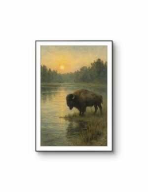 Henri des Bois - The Bison at Dawn
